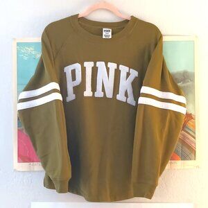 PINK Victoria's Secret Oversized Chenille Crewneck Sweatshirt Size Medium